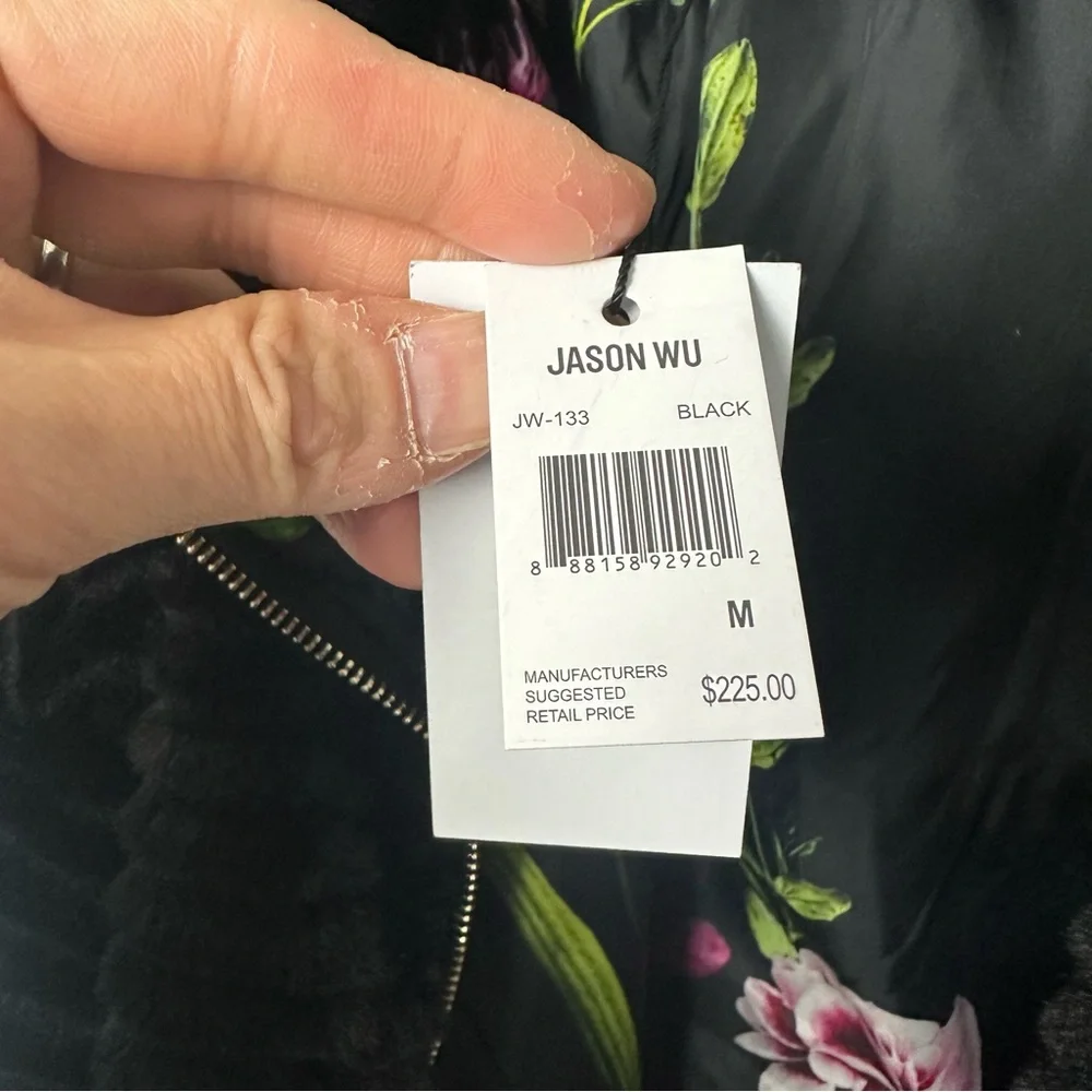JASON WU Stand Collar Jacket black size M new with‎ tags